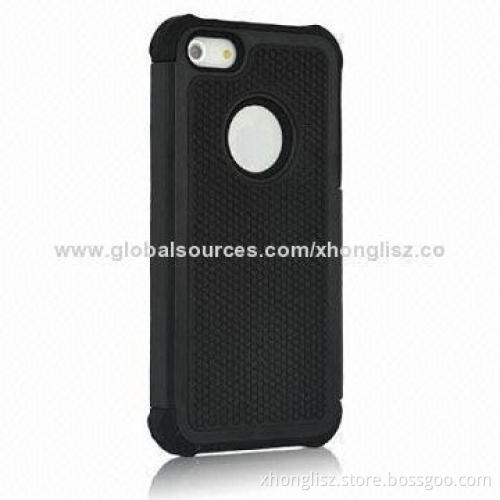 Silicone/TPU/PC Mobile Phone Case for iPhone 5/5S, Candy Colors, OEM Orders Welcomed